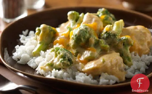 Pui cu brânză și Broccoli