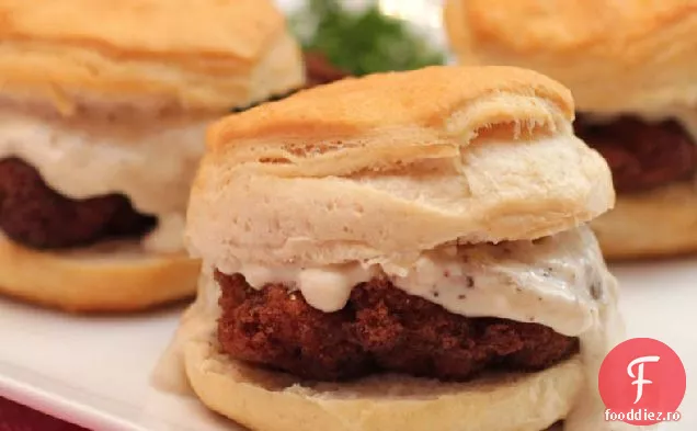 Pui prăjit friptură și biscuiți glisante