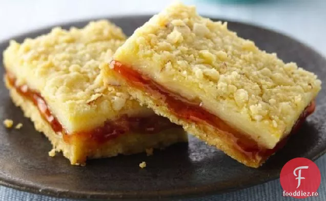 Batoane De Brânză Cremă De Lămâie Umplute Cu Căpșuni