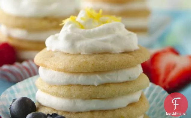 Cupcakes Cu Biscuiți Cu Lămâie-Ghimbir