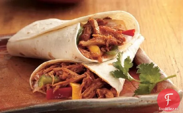Fajitas De Porc Tras La Grătar Cu Aragaz Lent