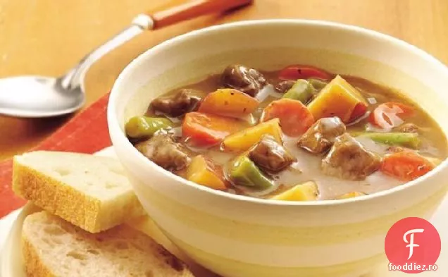 Steak Dijon și tocană de cartofi