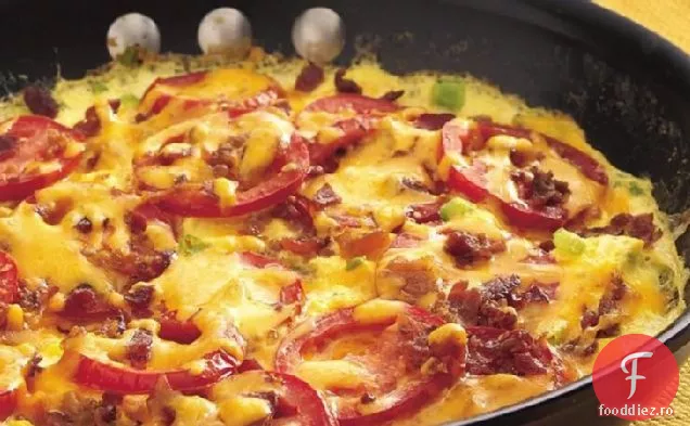 Frittata cu Bacon și roșii