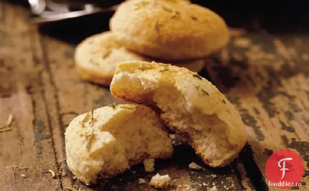 Mini Focaccias De Rozmarin-Usturoi