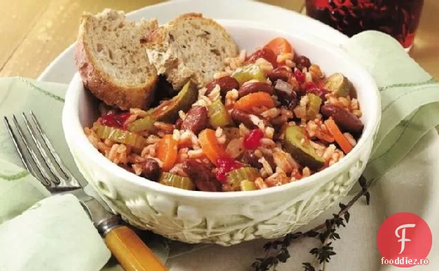 Cina italiană de orez și legume
