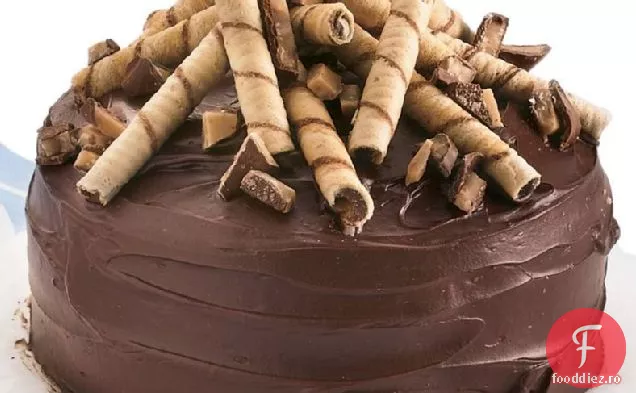 Tortă cu unt de caramel cu glazură de Ganache de ciocolată