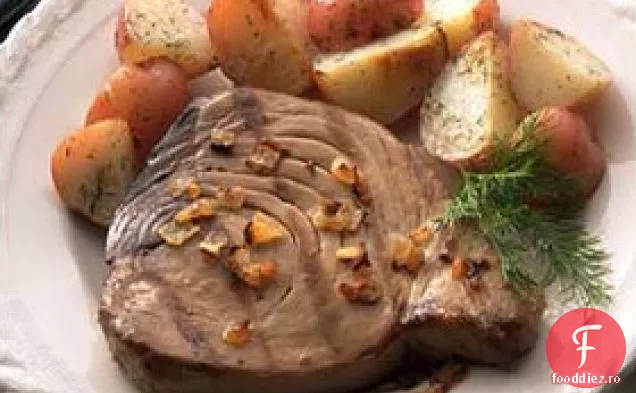 Fripturi De Ton La Grătar Cu Unt De Mărar De Ceapă