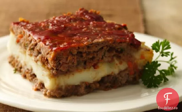 Pătrate De Pâine De Carne Umplute Cu Piure De Cartofi Fără Gluten