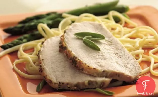 Friptură De Porc Cu Usturoi-Salvie La Grătar