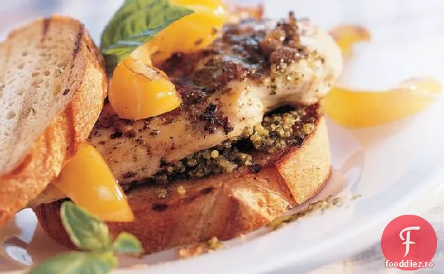 Sandvișuri Cu Pui Pesto La Grătar