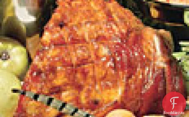 Șuncă de modă veche cu zahăr brun și glazură de muștar