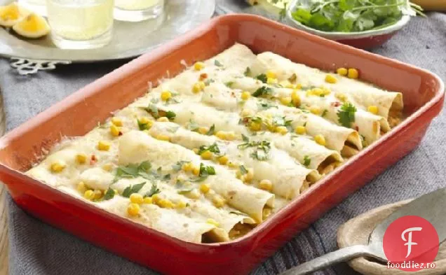 Enchiladas de pui și porumb