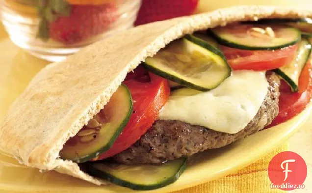 Burgeri Havarti la grătar în Pitas