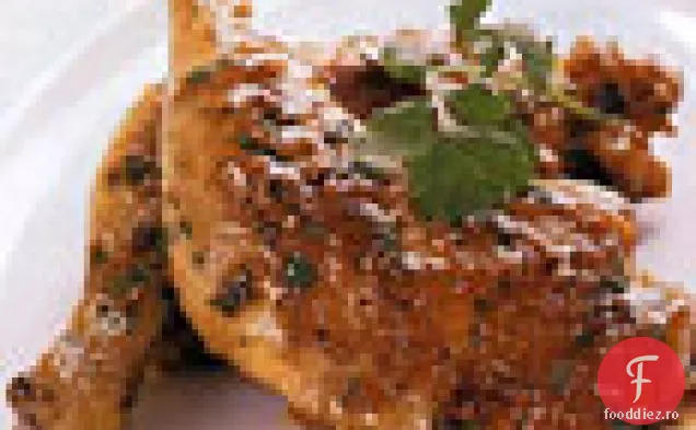 Pui de coriandru și semințe de muștar