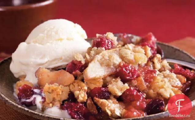 Apple-Ghimbir-Cranberry Crisp