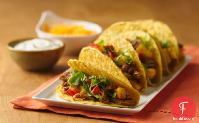 Tacos Cu Ananas-Carne De Porc Cu Aragaz Lent