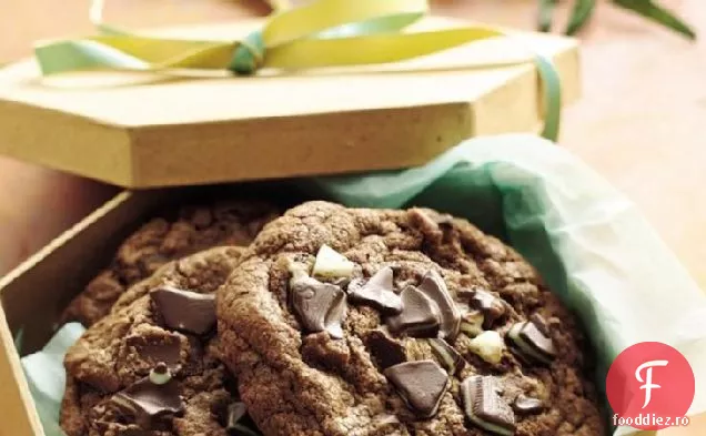 Cookie-Uri De Vis Cu Fudge De Mentă