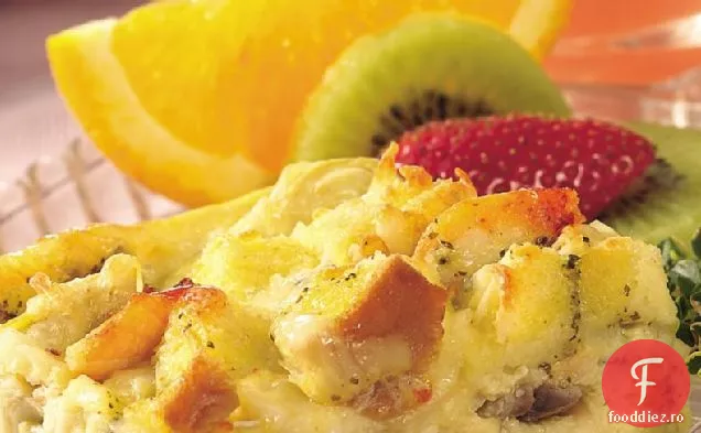 Fructe de mare și brânză Brunch coace
