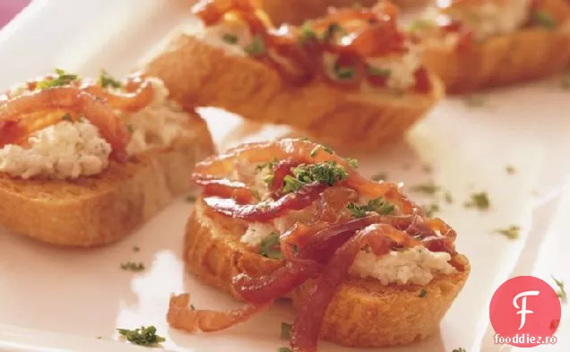 Bruschetta Cu Ceapă Caramelizată