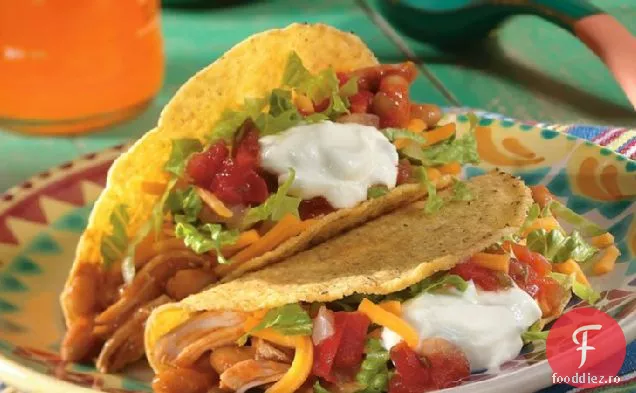 Tacos de pui și fasole cu aragaz lent