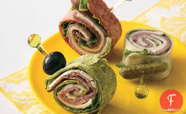 Roast Beef 'n Swiss Tortilla Roll-up-uri