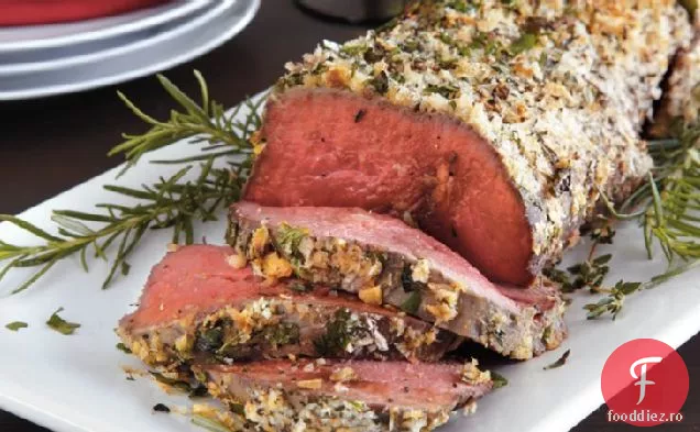 Filet De Vită Cu Crustă De Ierburi