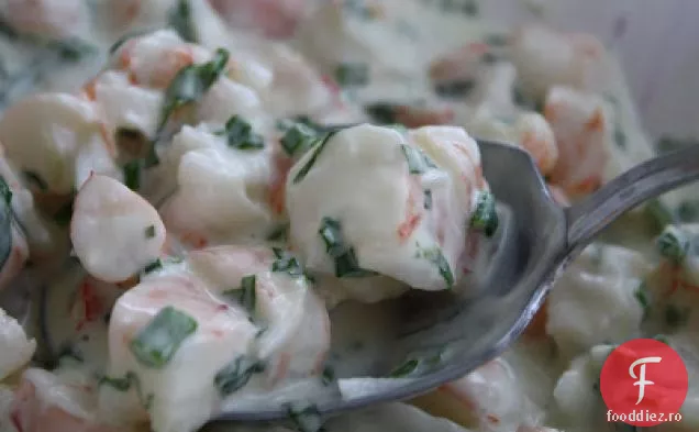 Salată De Creveți Cu Busuioc Și Arpagic