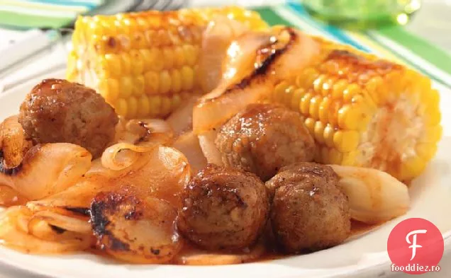 Miere La Grătar-Pachete De Folie De Chiftele La Grătar