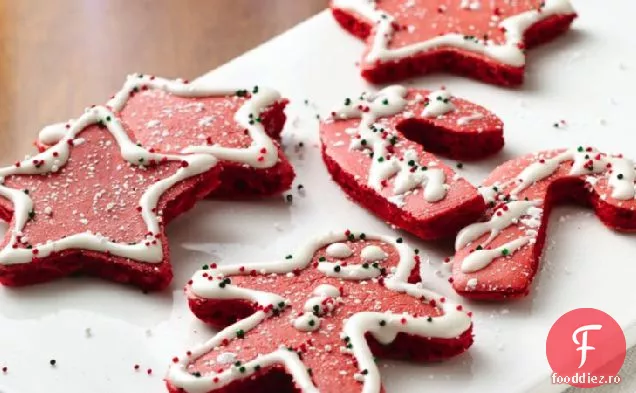 Clătite De Crăciun Din Catifea Roșie