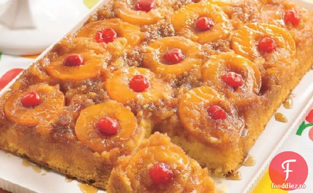 Tort Cu Ananas Peachy Cu Susul În Jos