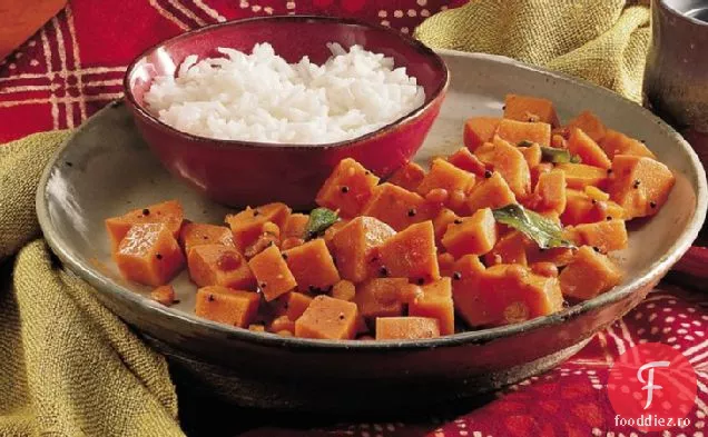 Curry De Cartofi Dulci (Shakarai Urulikazhangu)