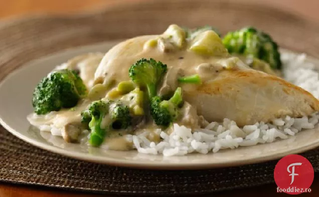 Tigaie de pui și Broccoli