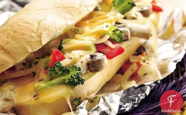 Hot Veggie și brânză Hoagies