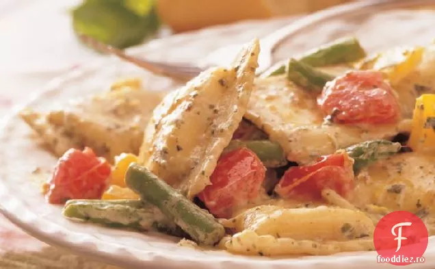 Ravioli de primăvară cu cremă Pesto