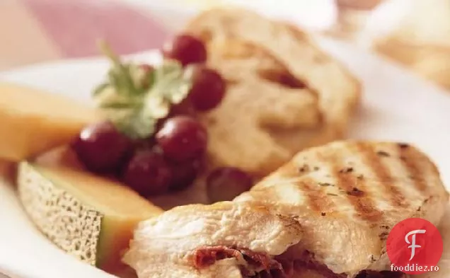 Pui Umplut Cu Șuncă Cu Brânză La Grătar