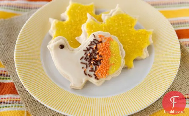 Biscuiți cu zahăr condimentat cu glazură de arțar