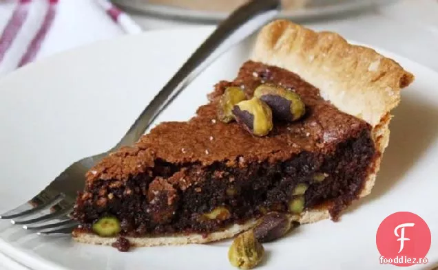 Sare De Mare-Plăcintă Cu Fudge Cu Fistic