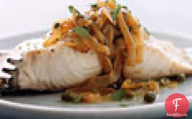Mahimahi cu ceapă, capere și lămâie