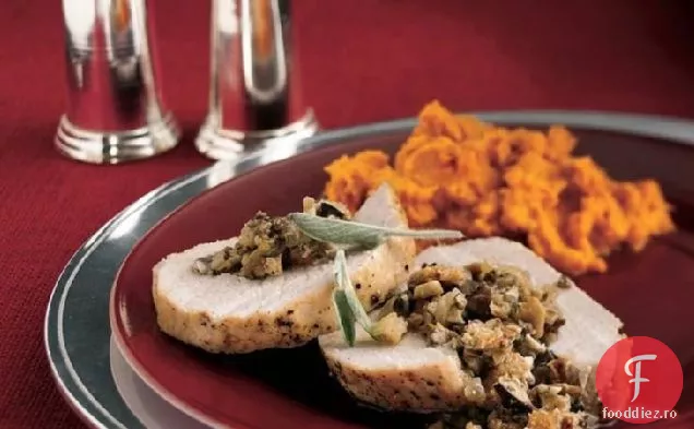 Friptură De Porc Umplută Cu Ciuperci Sălbatice