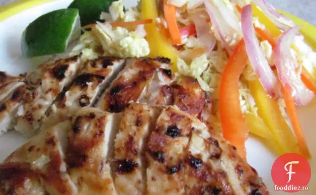 Slaw Thailandez cu sos dulce de Chili-oferte de pui glazurate