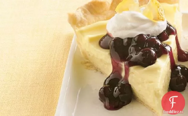 Cremă De Brânză Cu Lămâie-Plăcintă Cu Afine