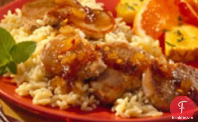 Medalioane De Porc Cu Glazură Fierbinte De Ananas