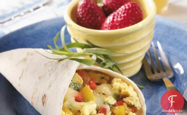 Burritos Pentru Micul Dejun Cu Trei Ardei