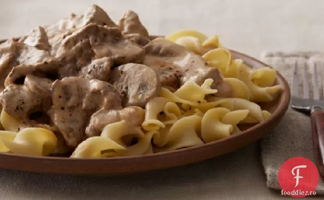 Stroganoff De Vită Cu Aragaz Lent
