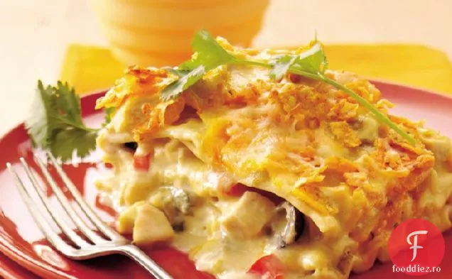 Lasagna Mexicană De Pui-Smântână