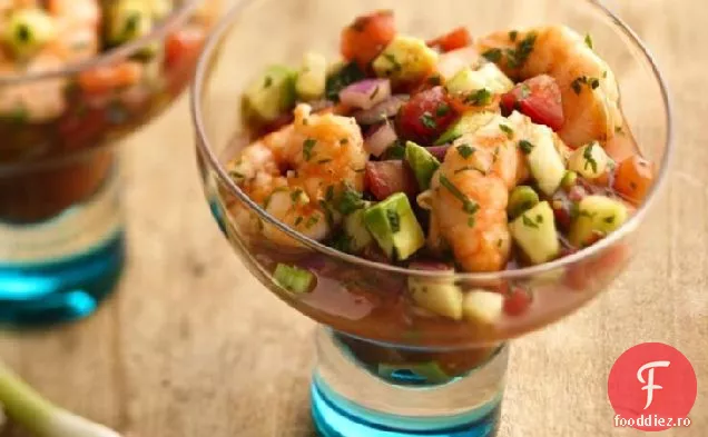 Cocktail De Creveți În Stil Ceviche