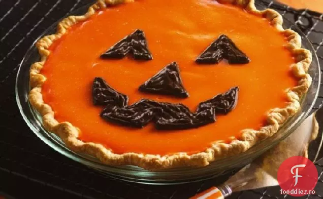 Jack-O ' -Lantern portocaliu-plăcintă cu dovleac