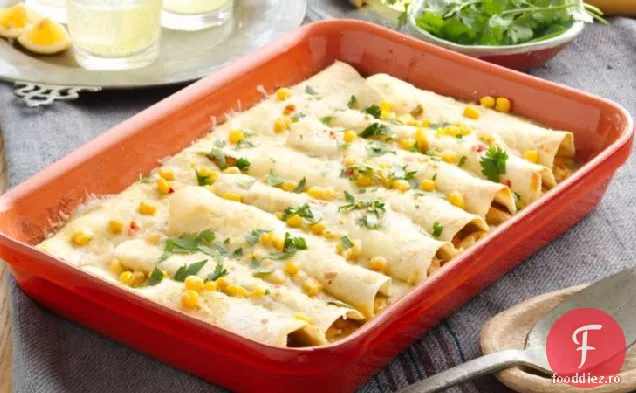 Enchiladas de pui și porumb