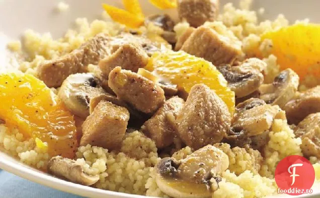 Porc de ghimbir în sos de portocale