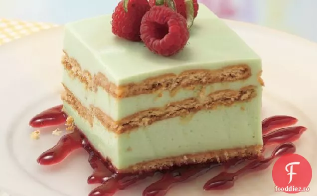Desert cheie de tei cu sos de zmeură